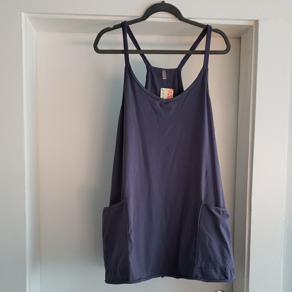 FP Movement by Free People Blue Mini Romper